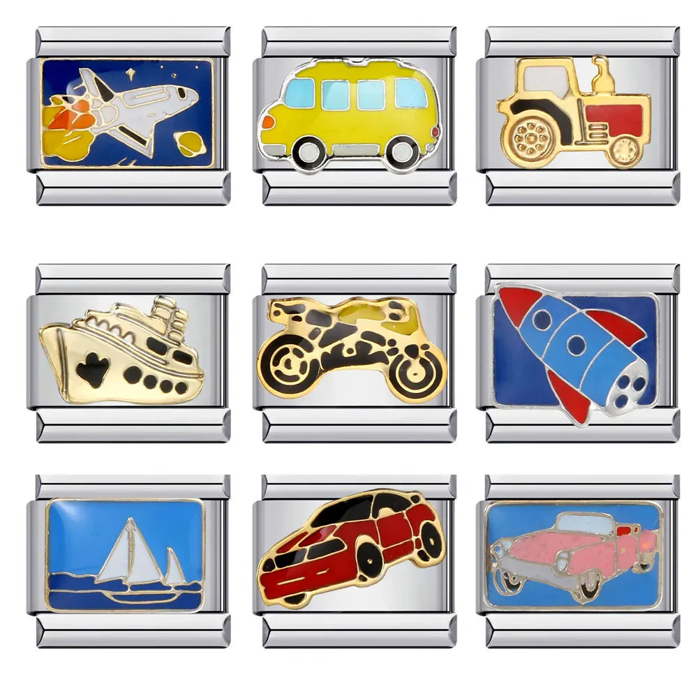 Rocket/Ship/Motorcycle/Car Italian Charm