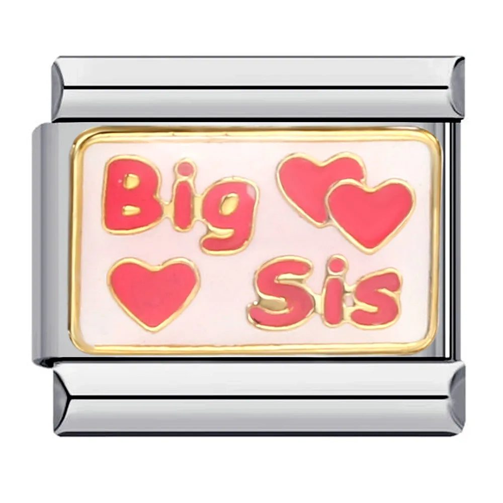 Sister/Love/Heart Charm