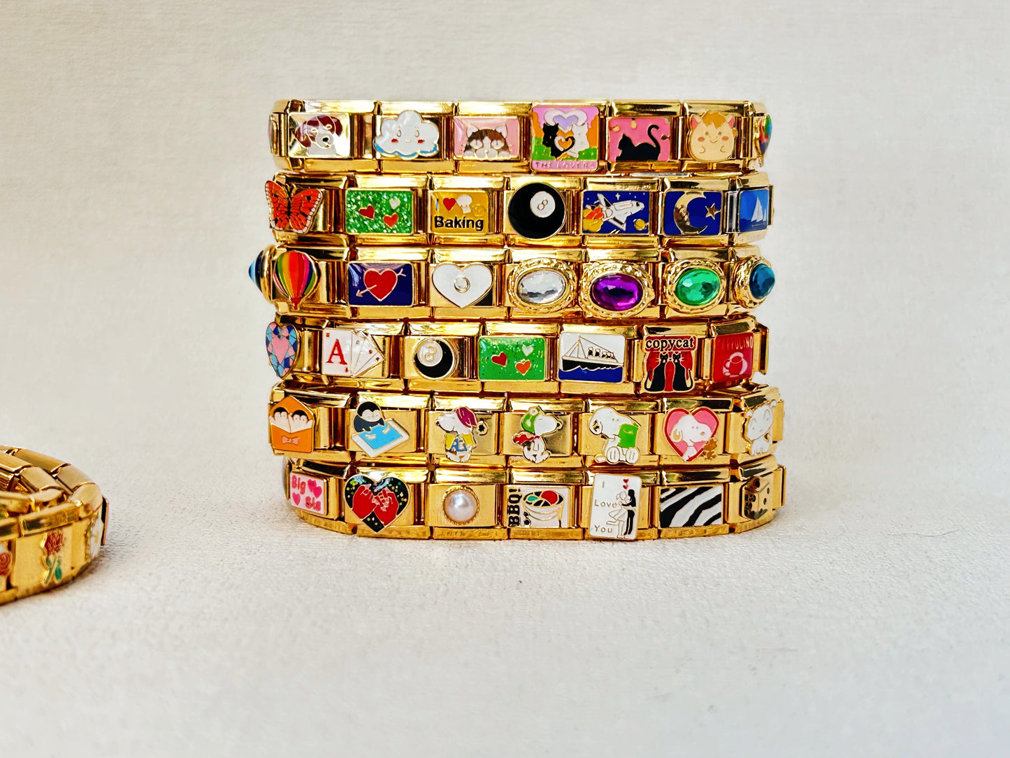 Gold Custom Italian Bracelet