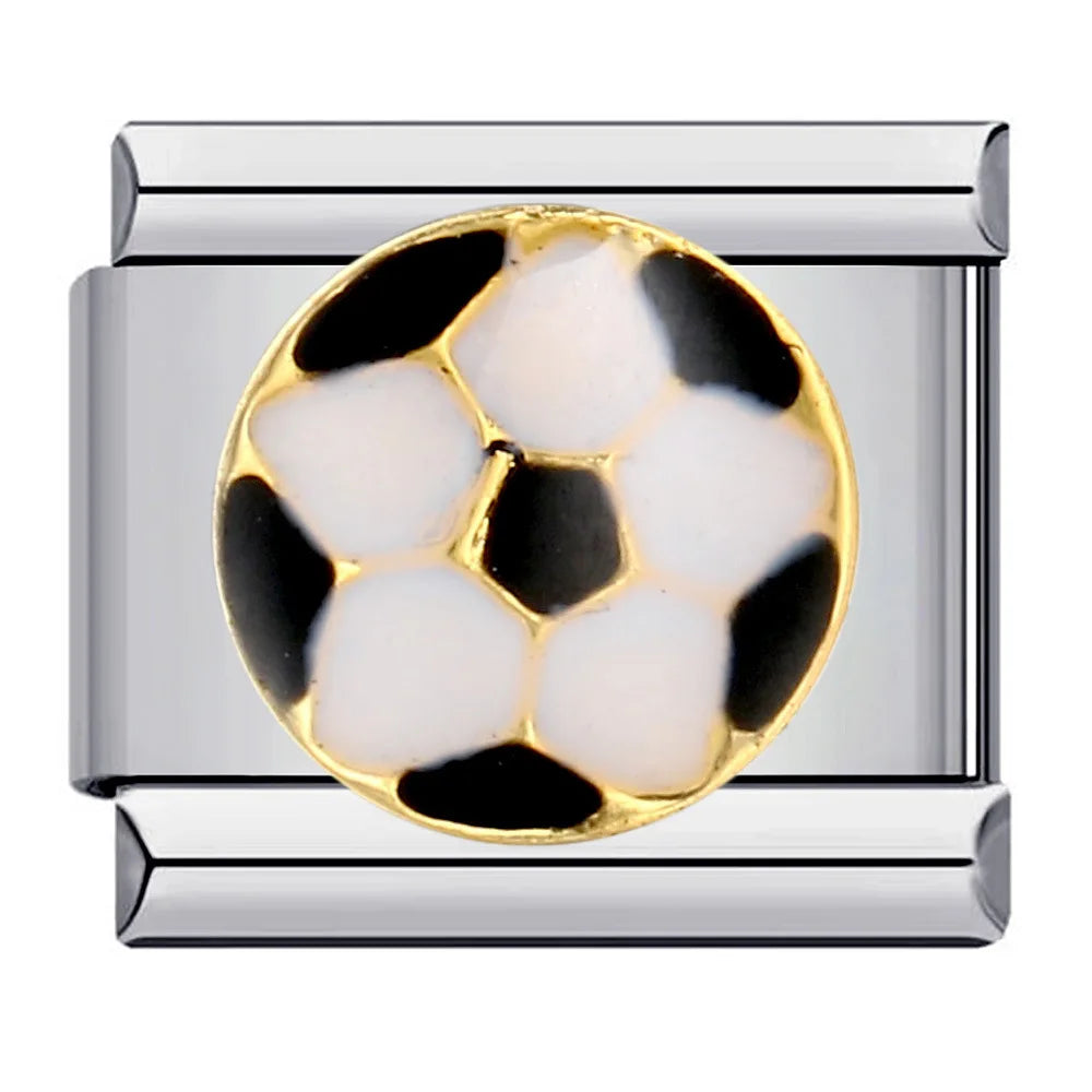 Yin Yang/Football/8 Ball Mens Charm