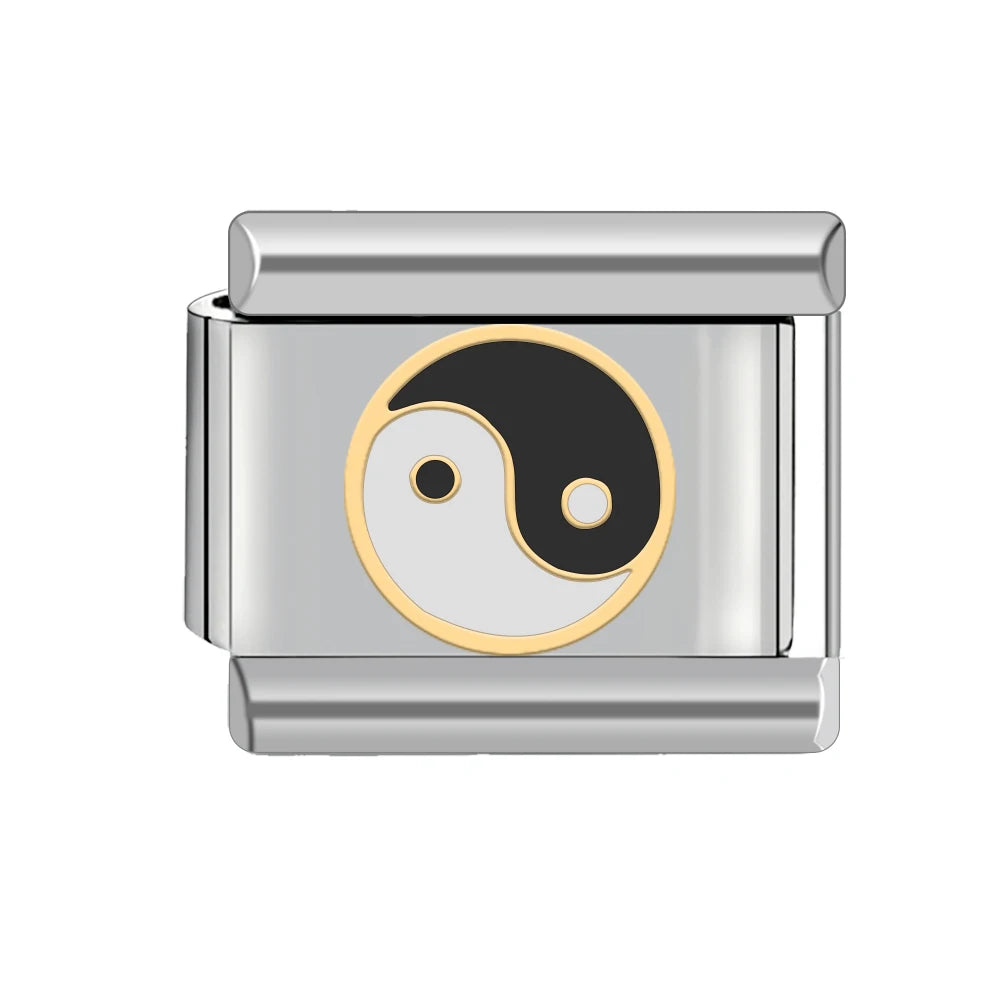 Yin Yang/Football/8 Ball Mens Charm