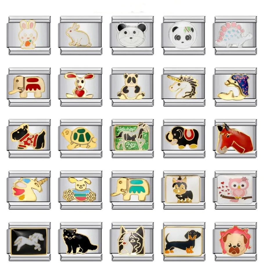 Animal Dog/Panda/Bear/Elephant/Dinosaur Charms