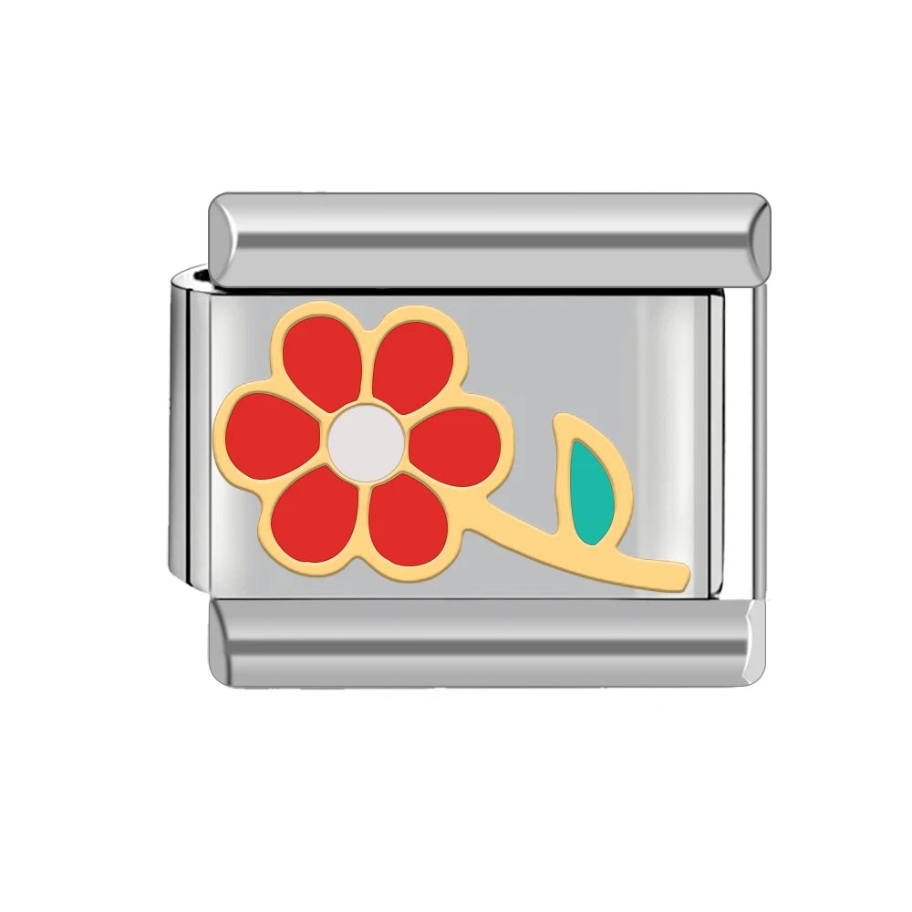 Flower Italian Charms