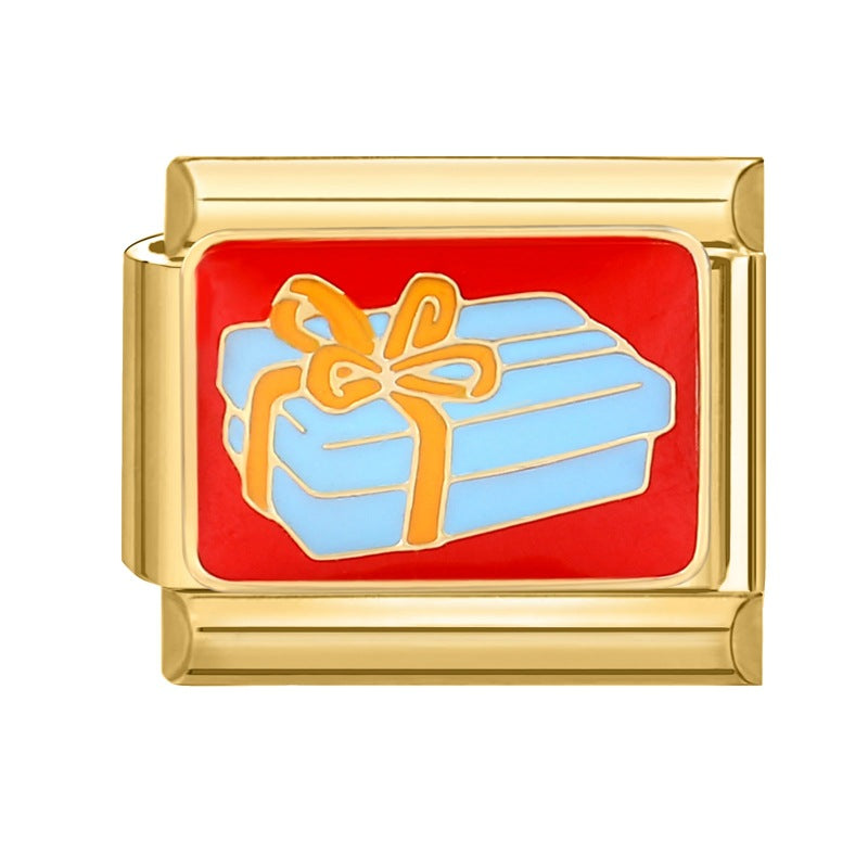 Gold Christmas Italian Charm