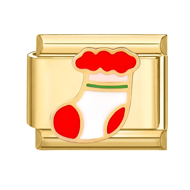 Gold Christmas Italian Charm