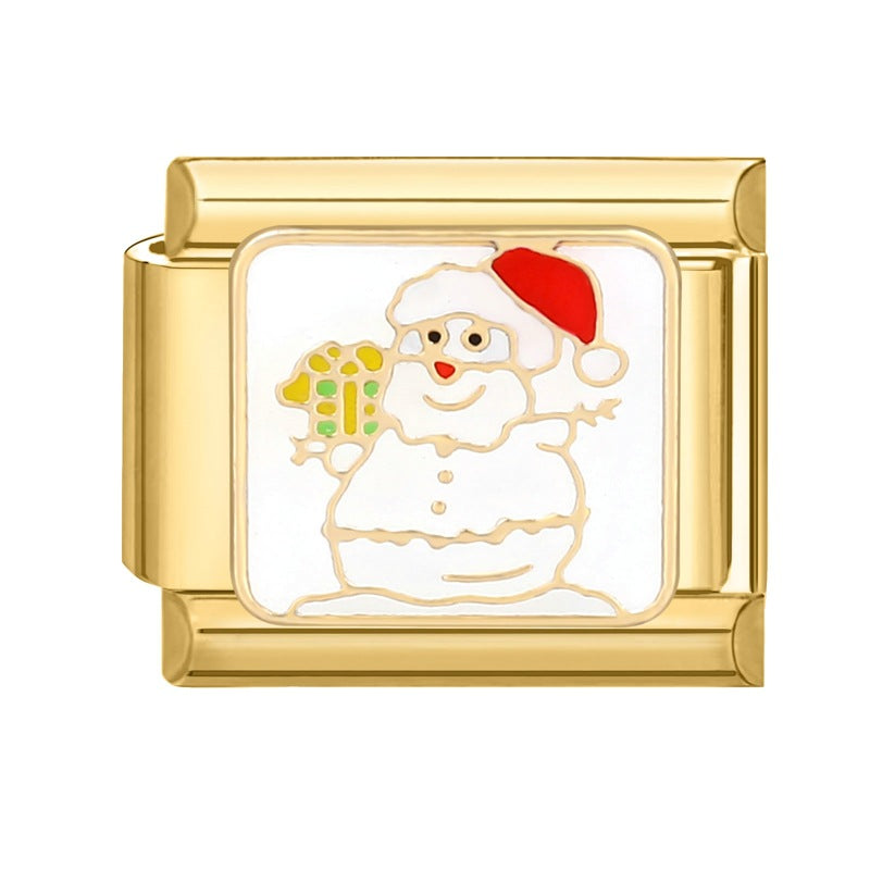 Gold Christmas Italian Charm