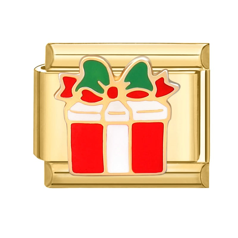 Gold Christmas Italian Charm