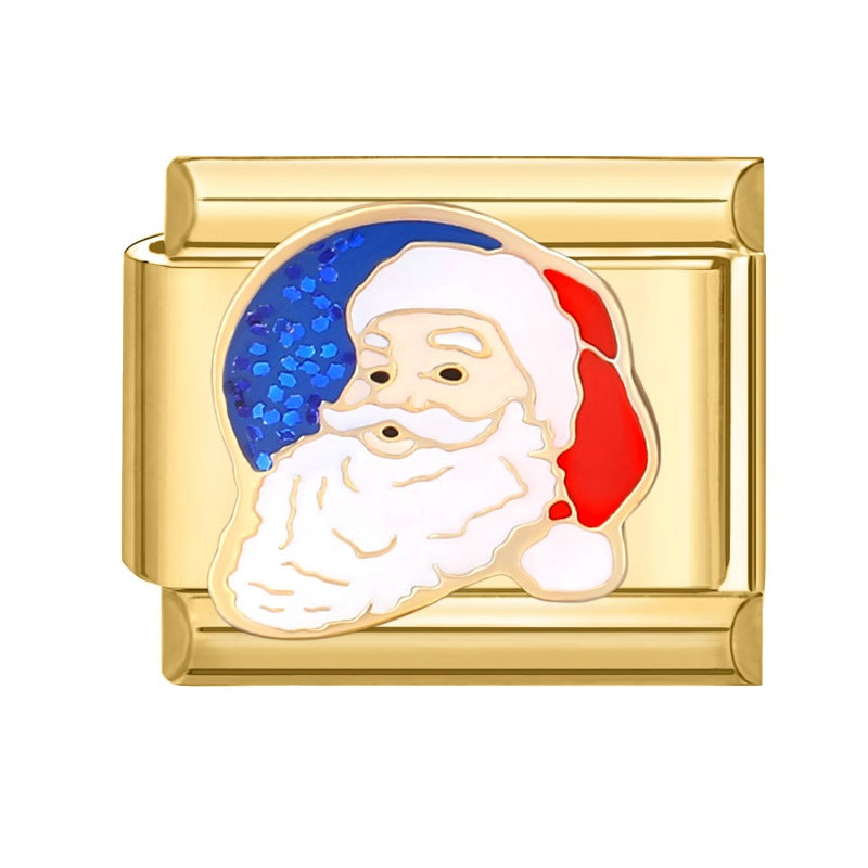 Gold Christmas Italian Charm