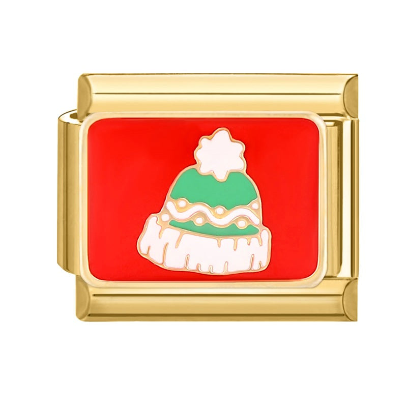 Gold Christmas Italian Charm