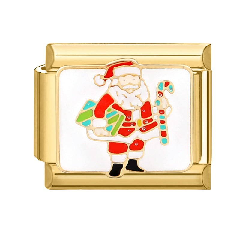 Gold Christmas Italian Charm