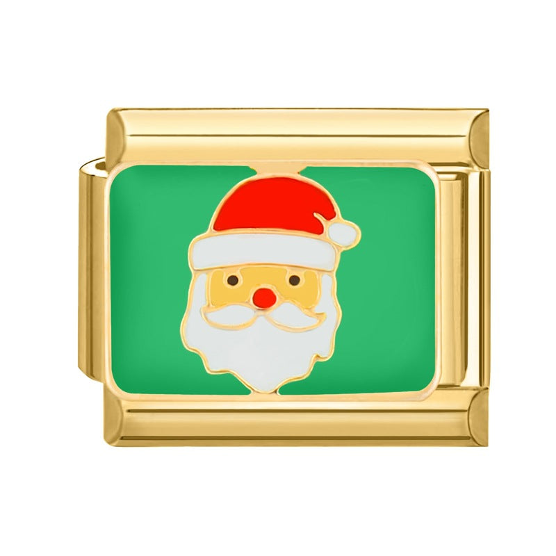 Gold Christmas Italian Charm