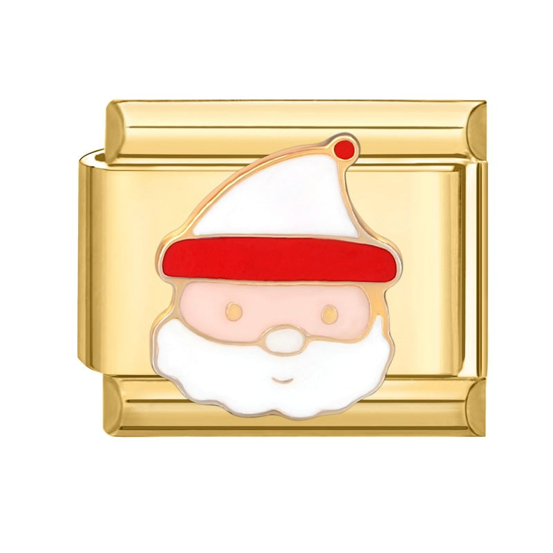 Gold Christmas Italian Charm