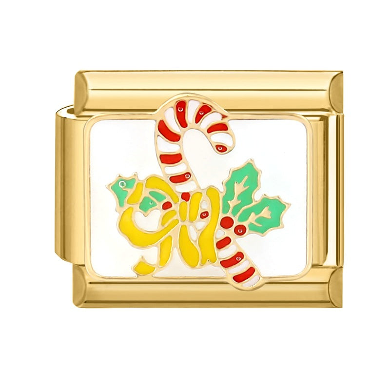 Gold Christmas Italian Charm