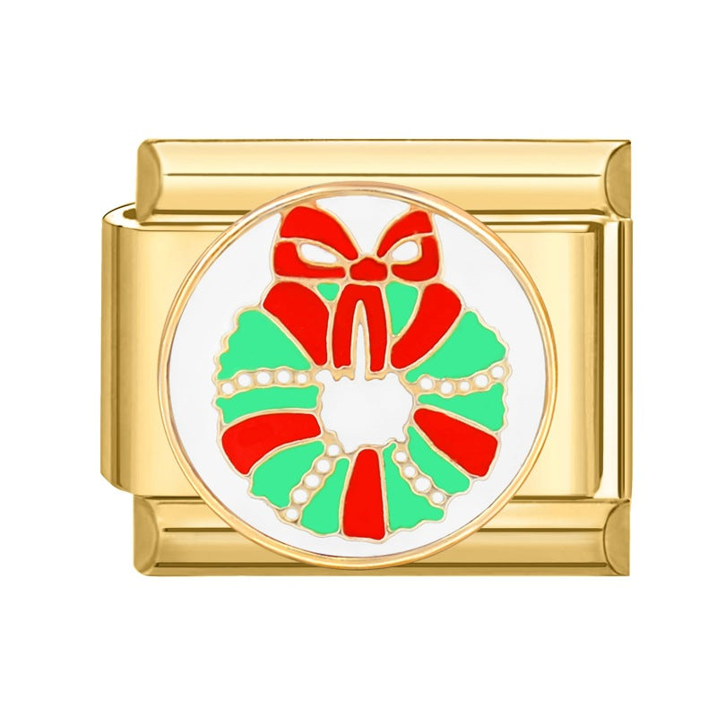 Gold Christmas Italian Charm