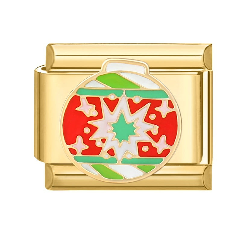 Gold Christmas Italian Charm