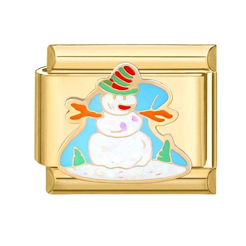 Gold Christmas Italian Charm