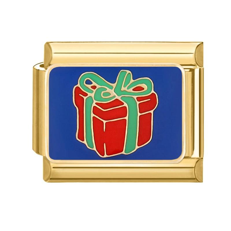 Gold Christmas Italian Charm