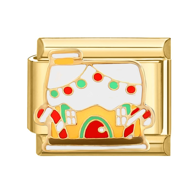 Gold Christmas Italian Charm