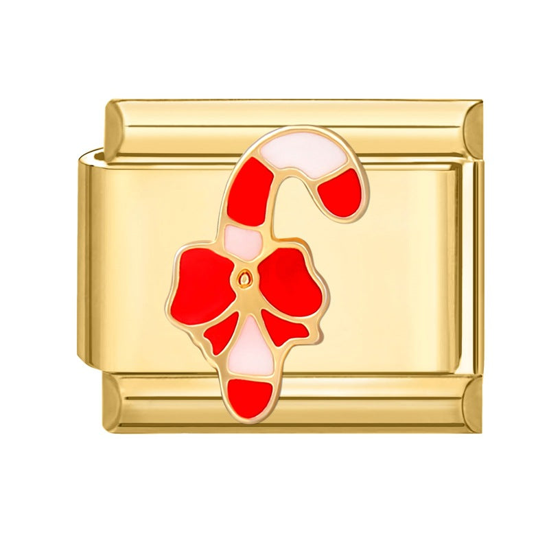 Gold Christmas Italian Charm