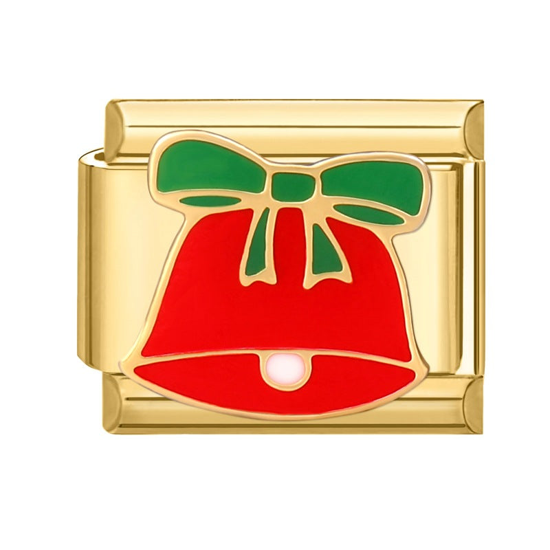 Gold Christmas Italian Charm