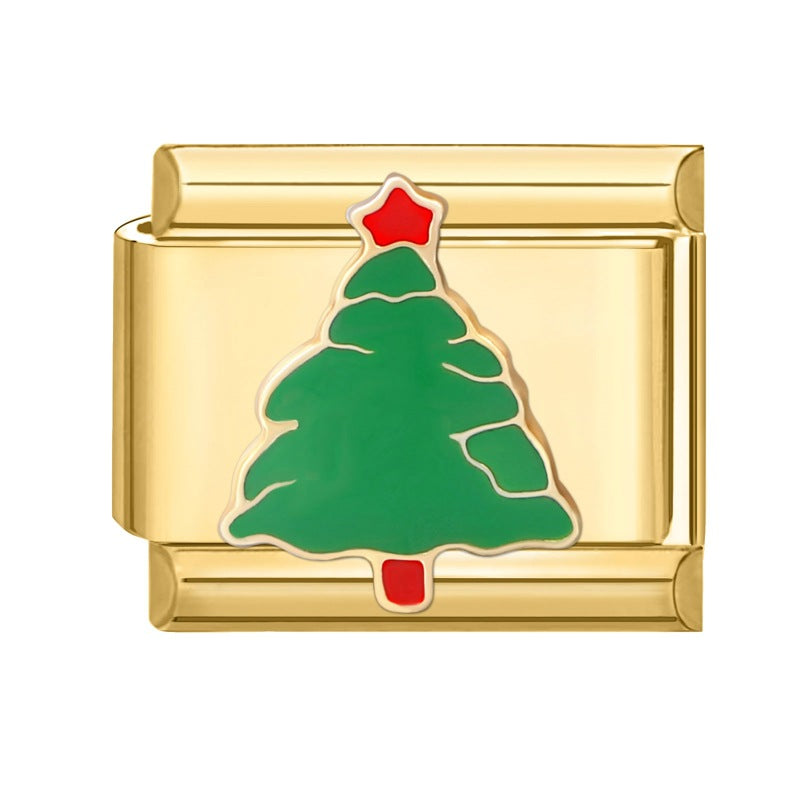 Gold Christmas Italian Charm