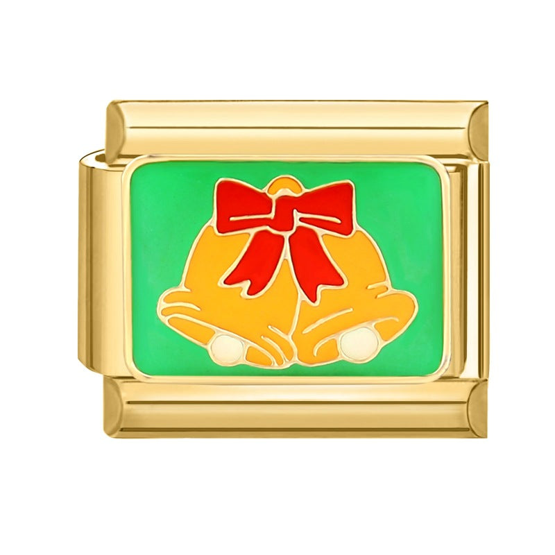 Gold Christmas Italian Charm