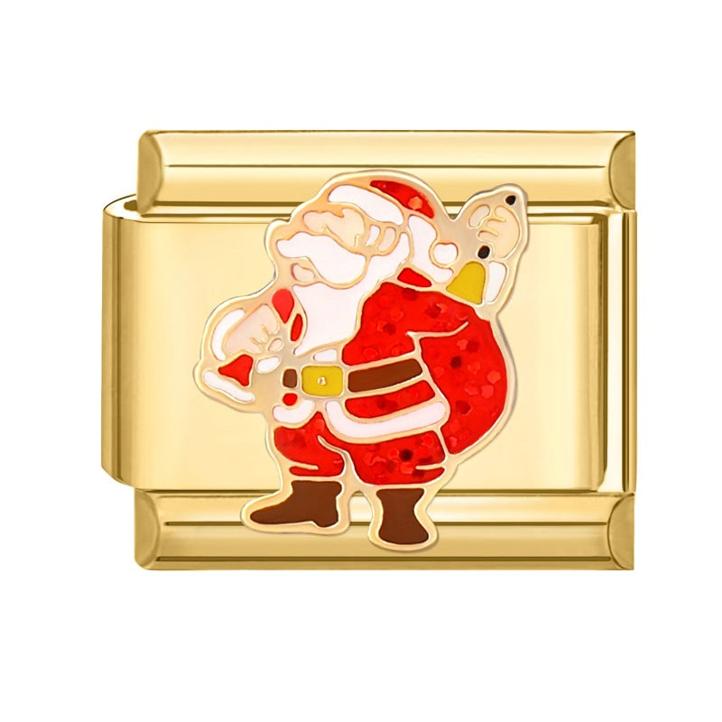 Gold Christmas Italian Charm