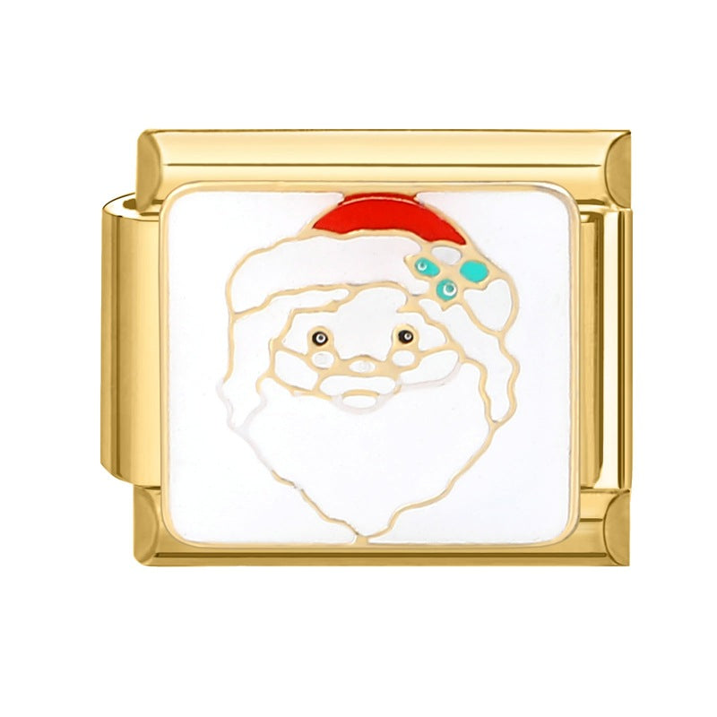 Gold Christmas Italian Charm