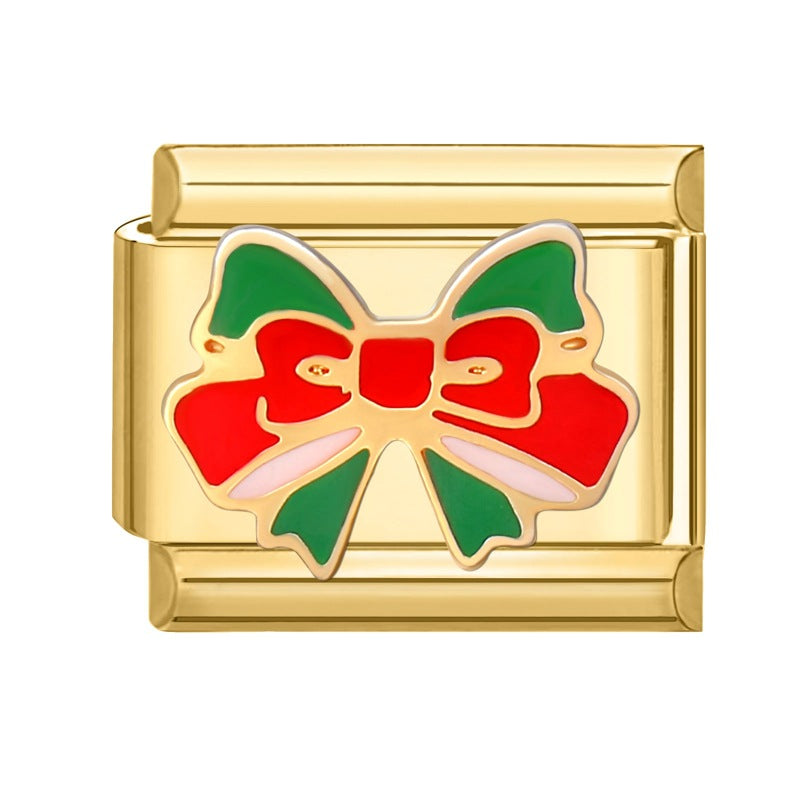 Gold Christmas Italian Charm