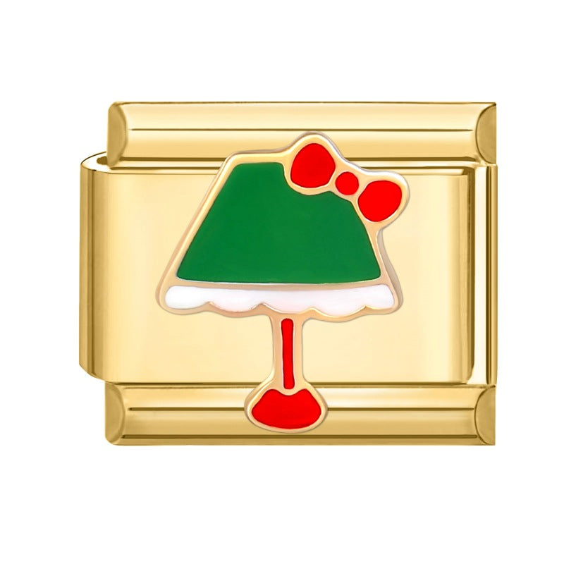 Gold Christmas Italian Charm