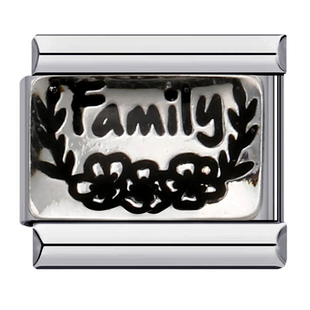 Familia/Word/Love/Heart Charm