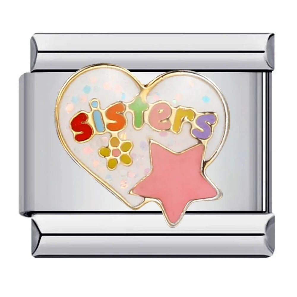 Sister/Love/Heart Charm