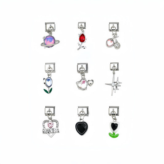 Heart/Planet/Grandma Dangle Charms