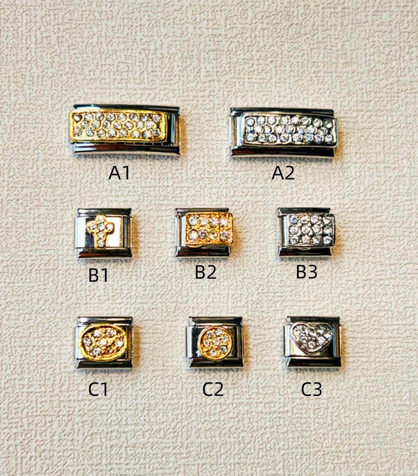 Zircon/Rhinestone Italian Charms