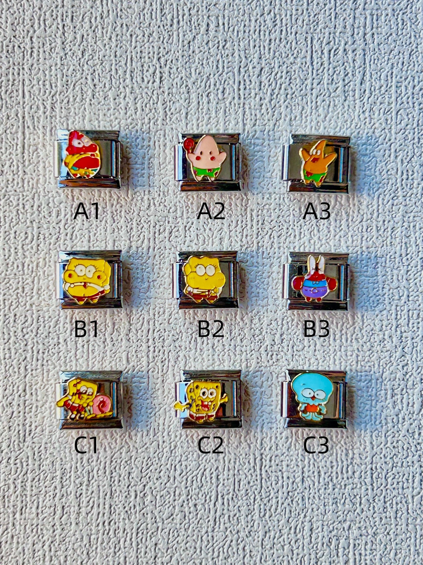 SpongeBob Cartoon Charms